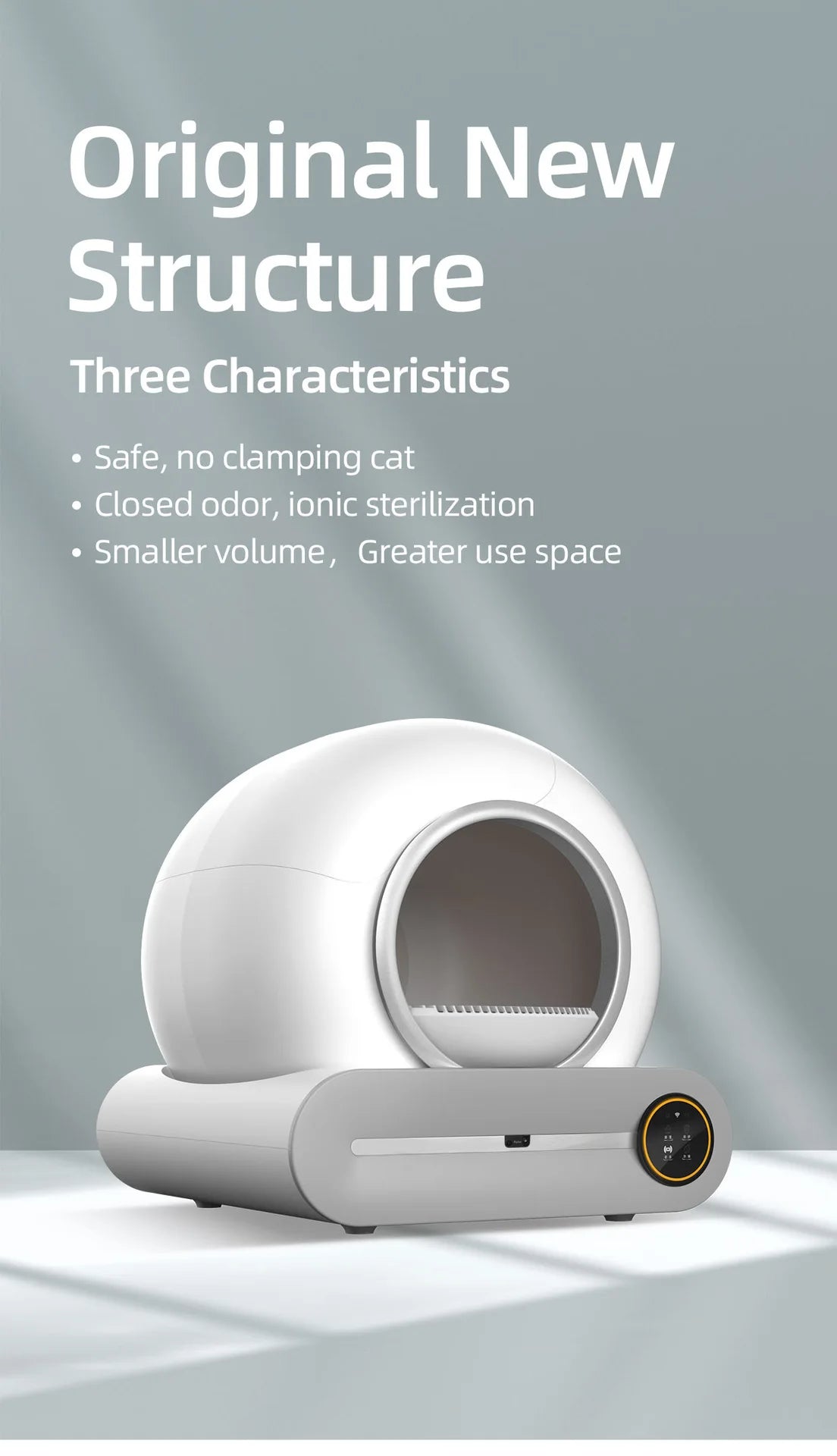 Smart Self Cleaning Cat Litter Box with Enclosed Design - Smarsty