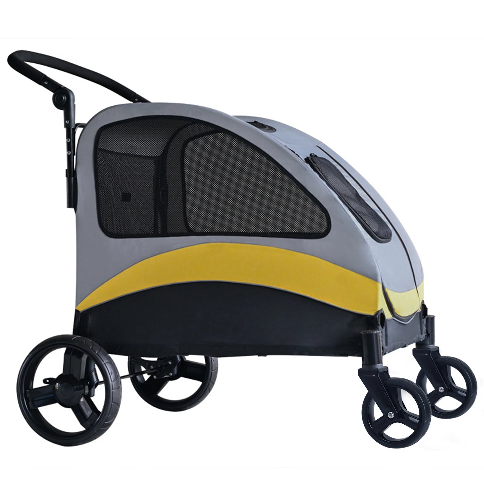 Portable Dog Stroller for Large Dogs with Breathable Carrier - Smarsty