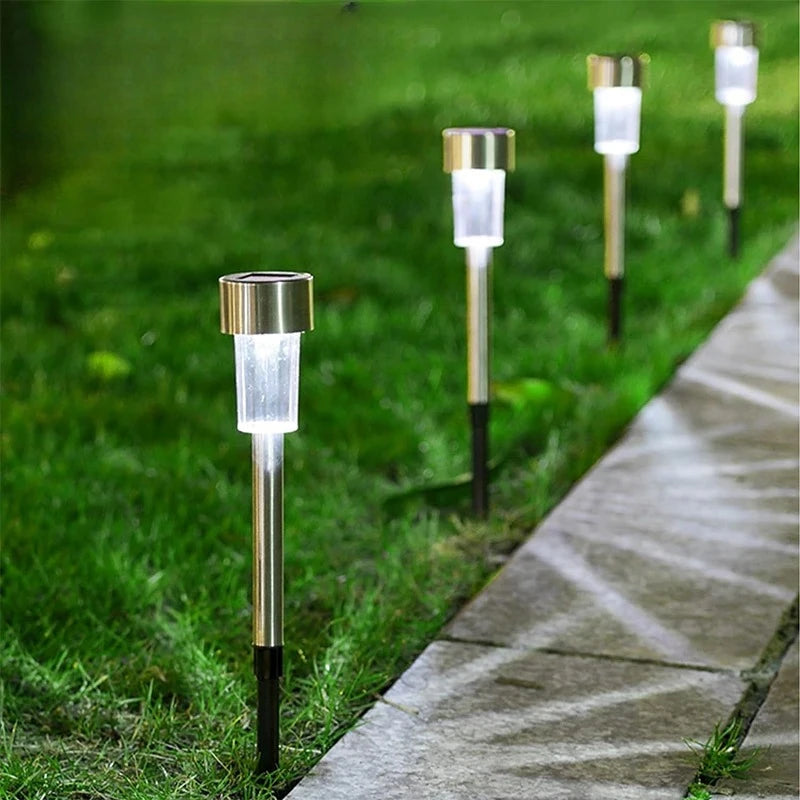 10 Pack Solar Powered Garden Lanterns for Pathway Lighting - Smarsty