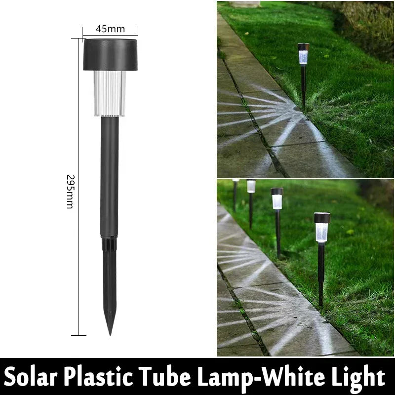10 Pack Solar Powered Garden Lanterns for Pathway Lighting - Smarsty