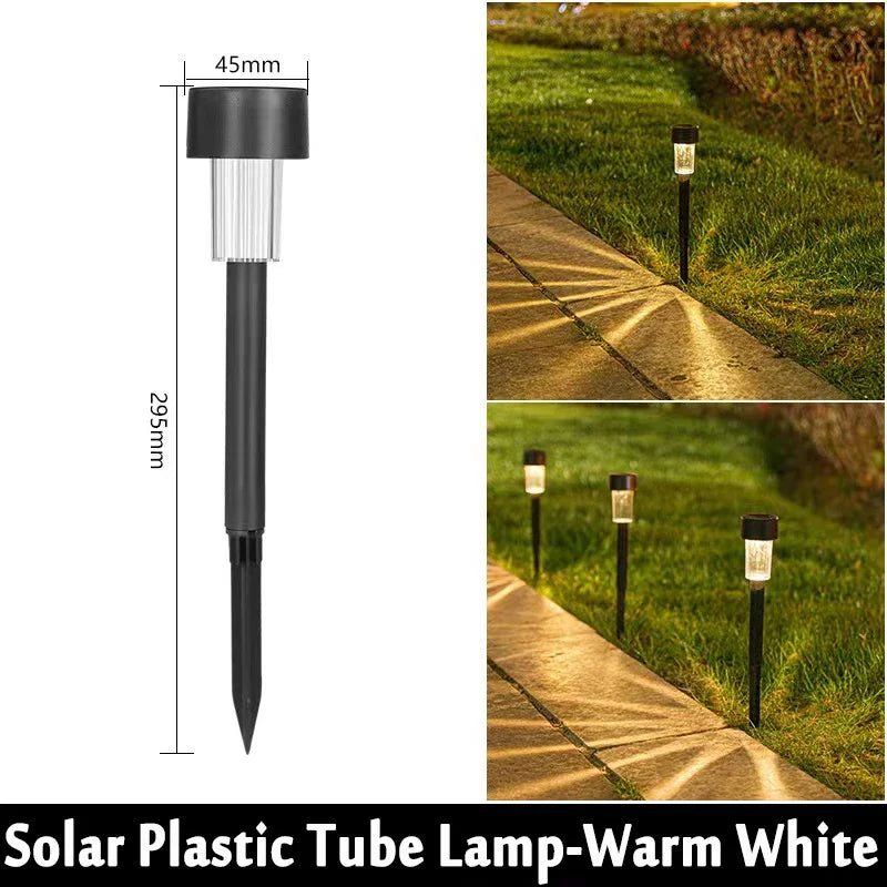 10 Pack Solar Powered Garden Lanterns for Pathway Lighting - Smarsty
