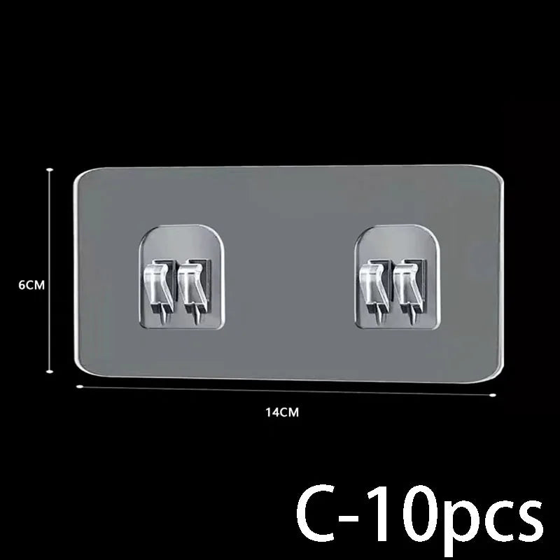 Waterproof Adhesive Hooks for Easy Wall Storage - Smarsty