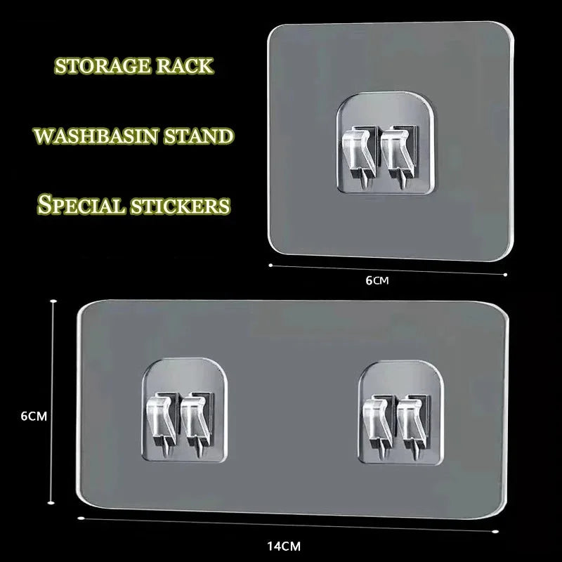 Waterproof Strong Adhesive Hook Shelf Stickers for Easy Installation - Smarsty