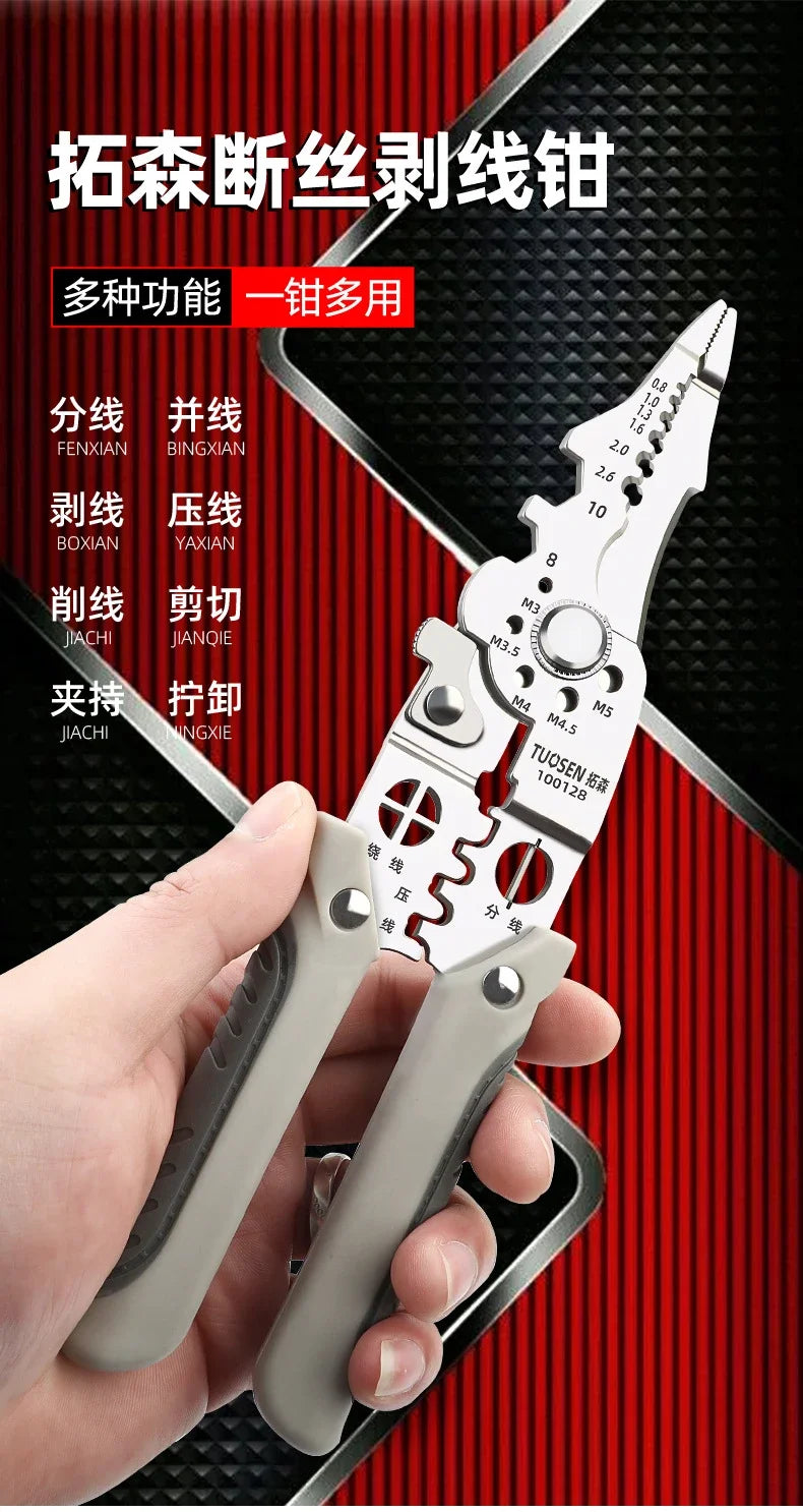 Adjustable Automatic Wire Stripper and Crimper Tool - Smarsty