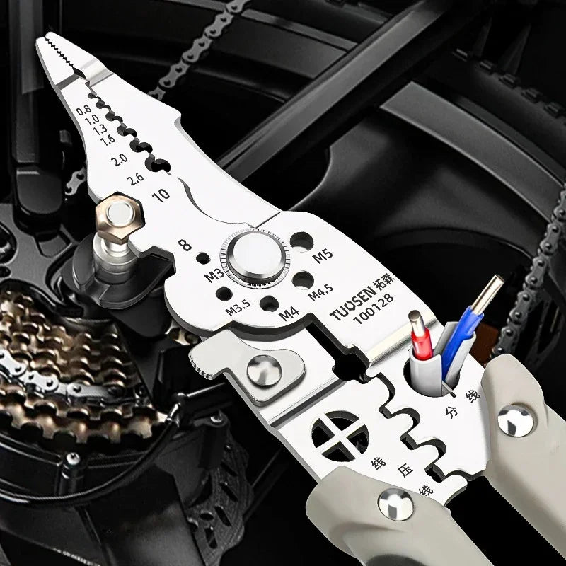 Adjustable Automatic Wire Stripper Crimper Tool for Precision - Smarsty