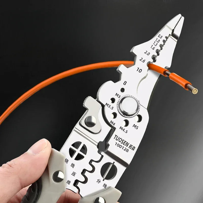 Adjustable Automatic Wire Stripper Crimper Tool for Precision - Smarsty