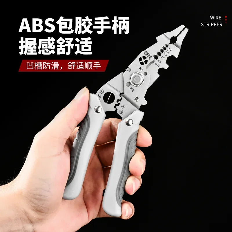 Adjustable Automatic Wire Stripper Crimper Tool for Precision - Smarsty
