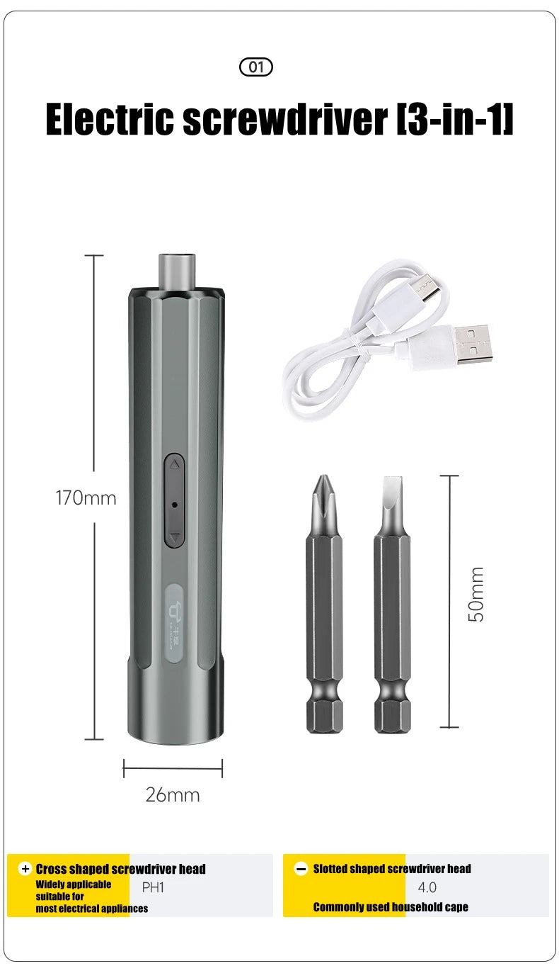 Cordless Electric Screwdriver For Easy Home Repairs - Smarsty
