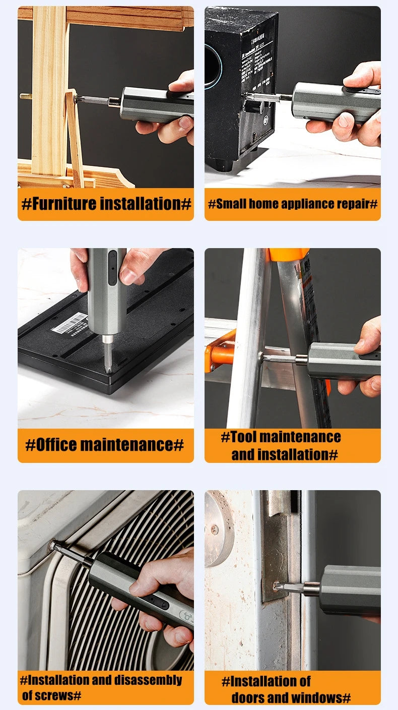 Cordless Electric Screwdriver For Easy Home Repairs - Smarsty