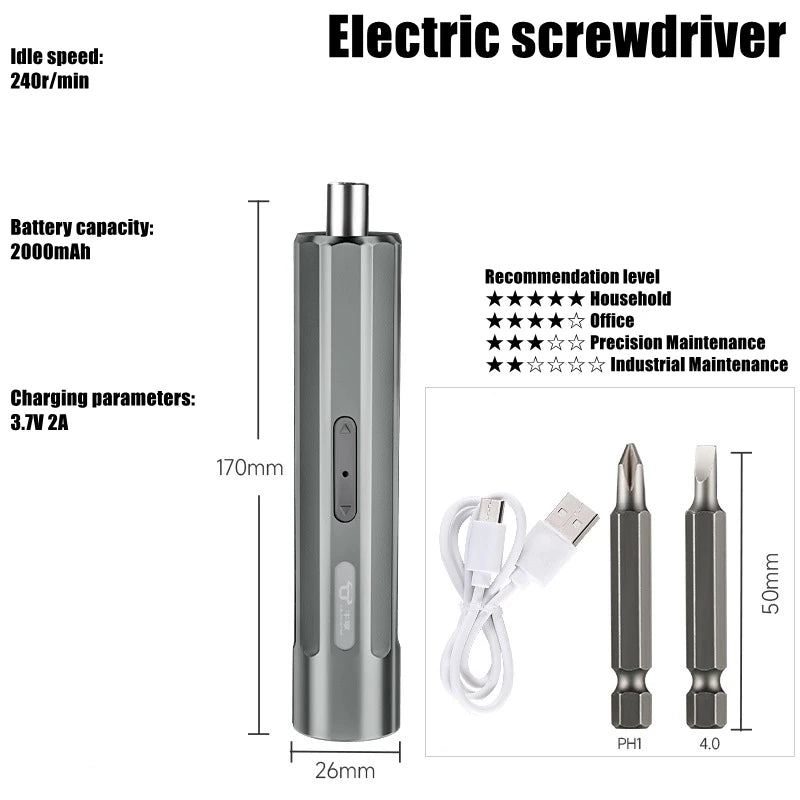 Cordless Electric Screwdriver For Easy Home Repairs - Smarsty