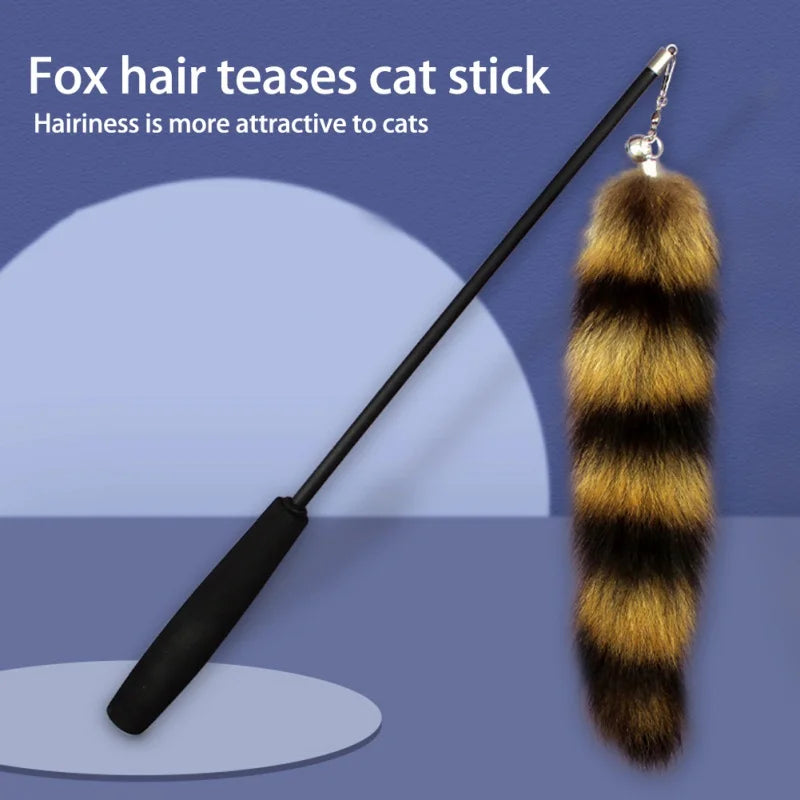 Durable Feather Cat Toy with Funny Fox Design - Smarsty