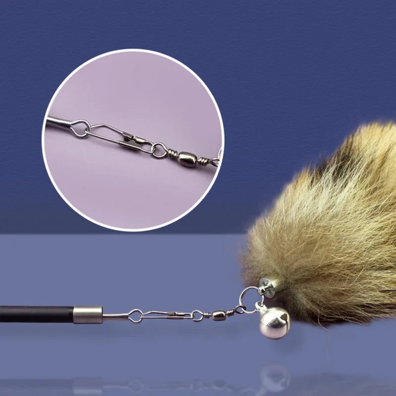 Durable Feather Cat Toy with Funny Fox Design - Smarsty
