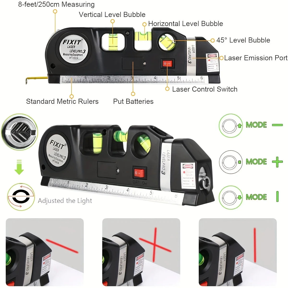 Multipurpose Laser Level Tool for Accurate Picture Hanging - Smarsty