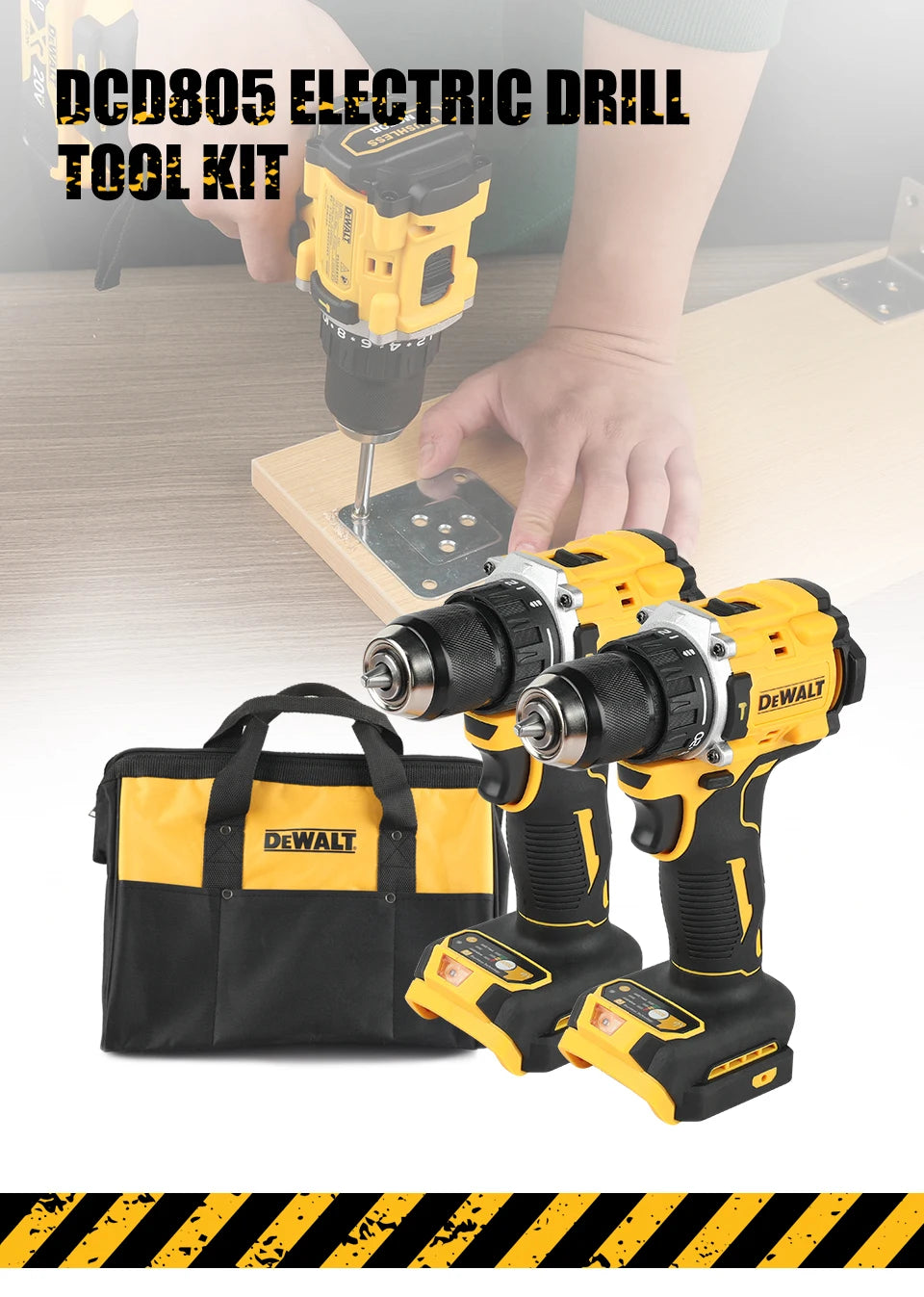 DeWalt Brushless Motor Screwdriver Electric Tool Kit - Smarsty