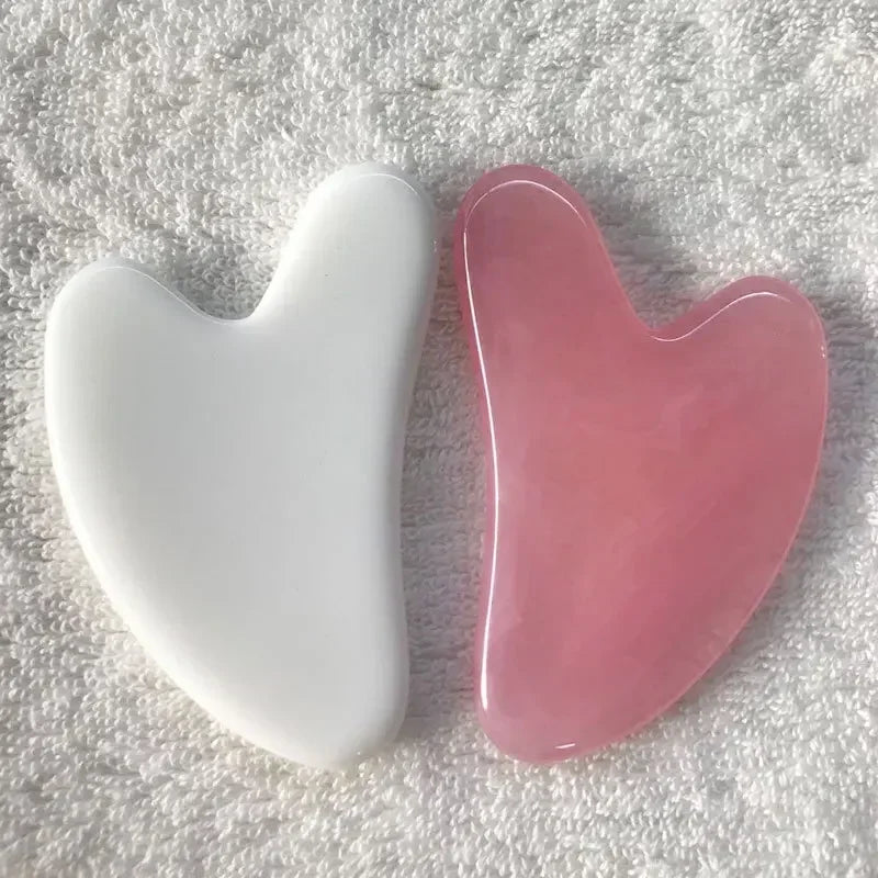 Heart Shape Beeswax Gua Sha Scraper for Relaxing Face Massage - Smarsty