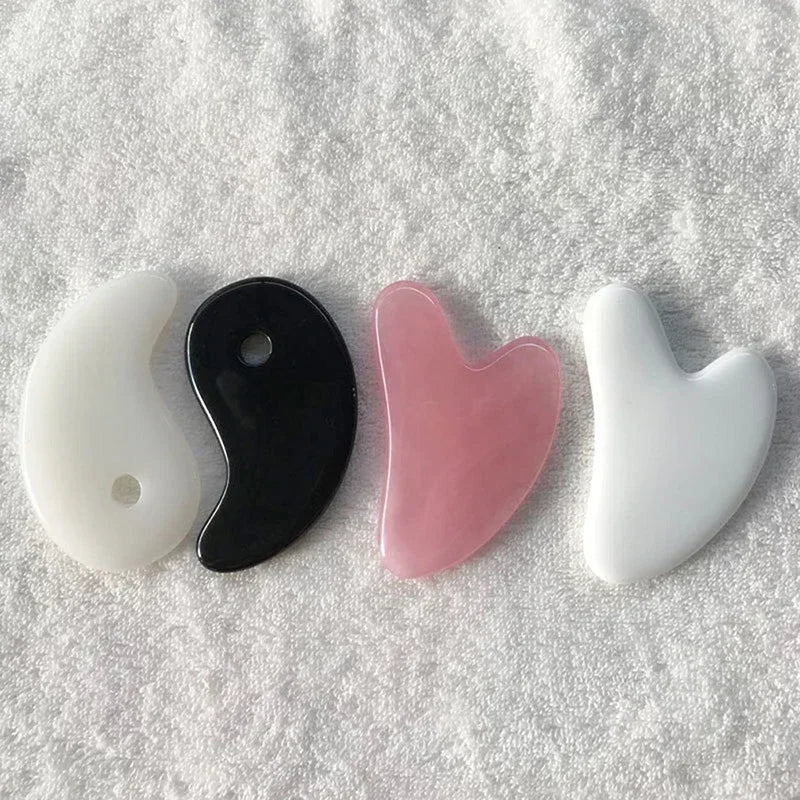 Heart Shape Beeswax Gua Sha Scraper for Relaxing Face Massage - Smarsty