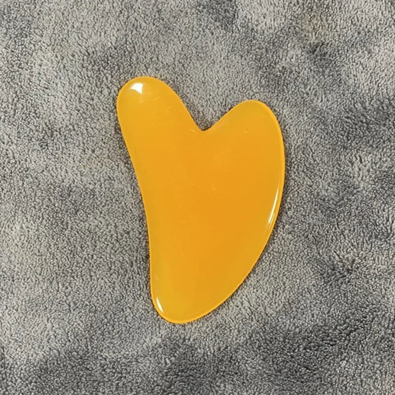 Heart Shape Beeswax Gua Sha Scraper for Relaxing Face Massage - Smarsty