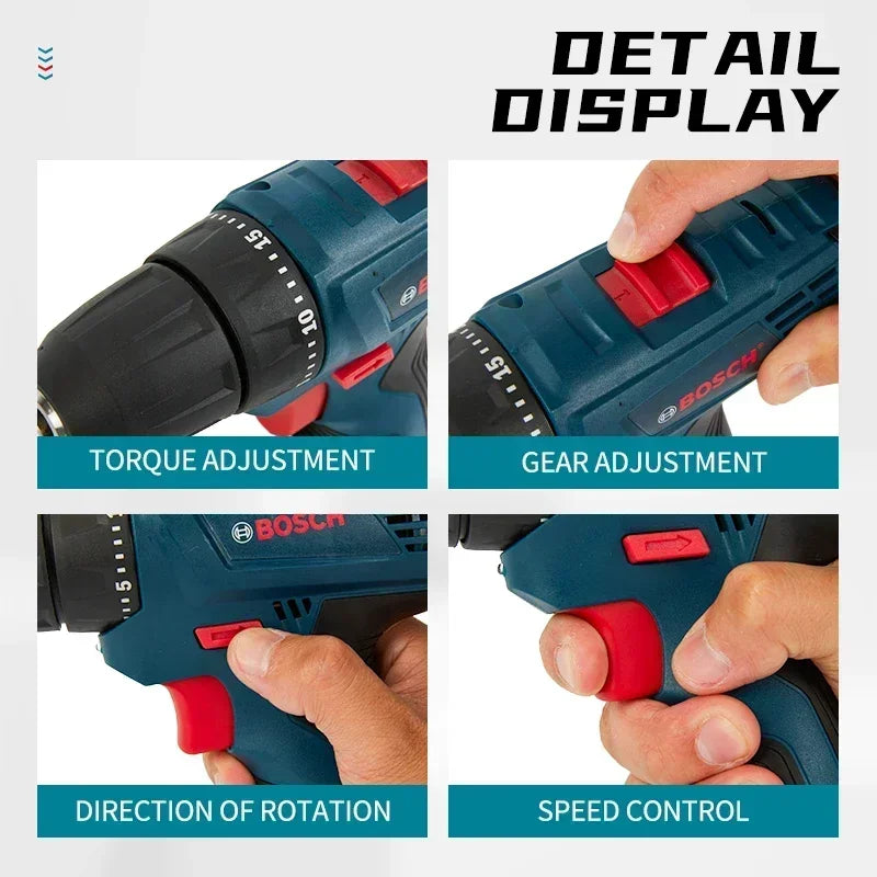 Bosch 12V Cordless Electric Drill for Home DIY - Smarsty