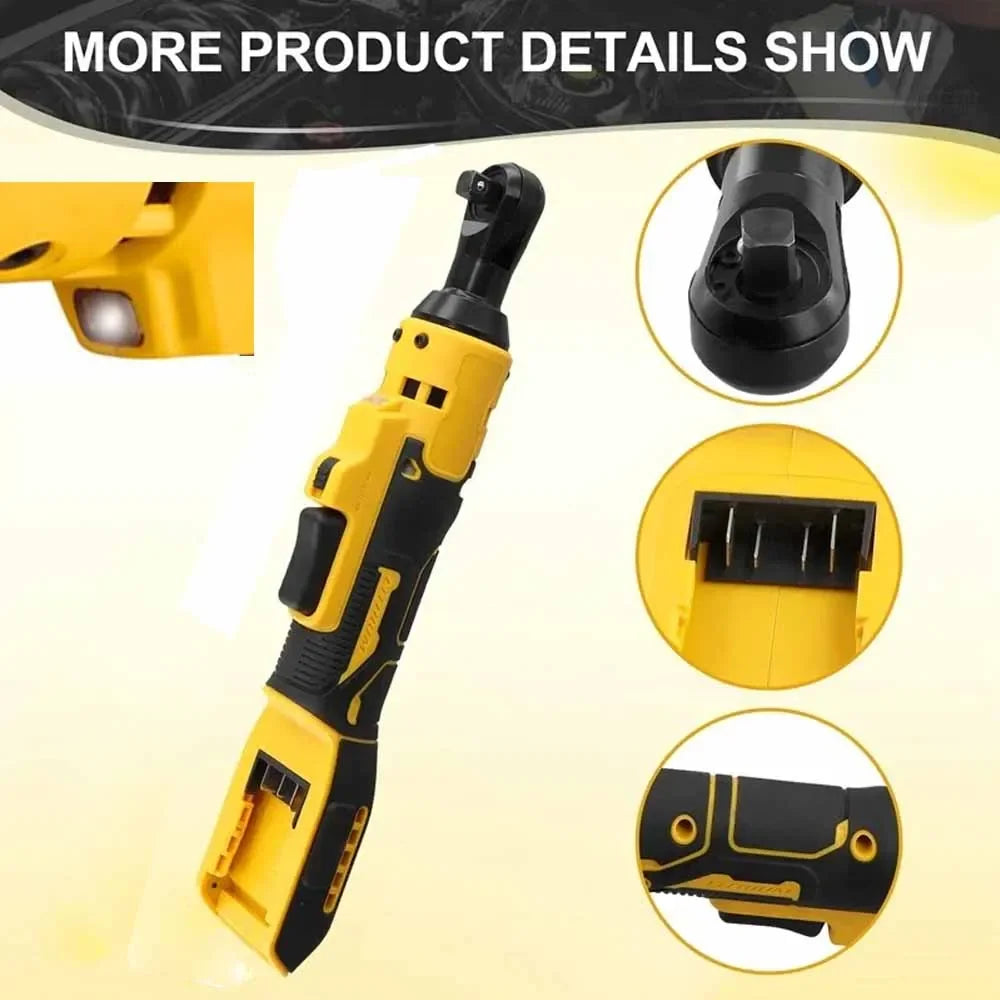 Cordless Electric Ratchet Wrench 500N.M Powerful Tool - Smarsty