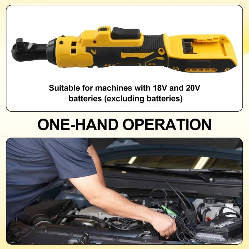 Cordless Electric Ratchet Wrench 500N.M Powerful Tool - Smarsty