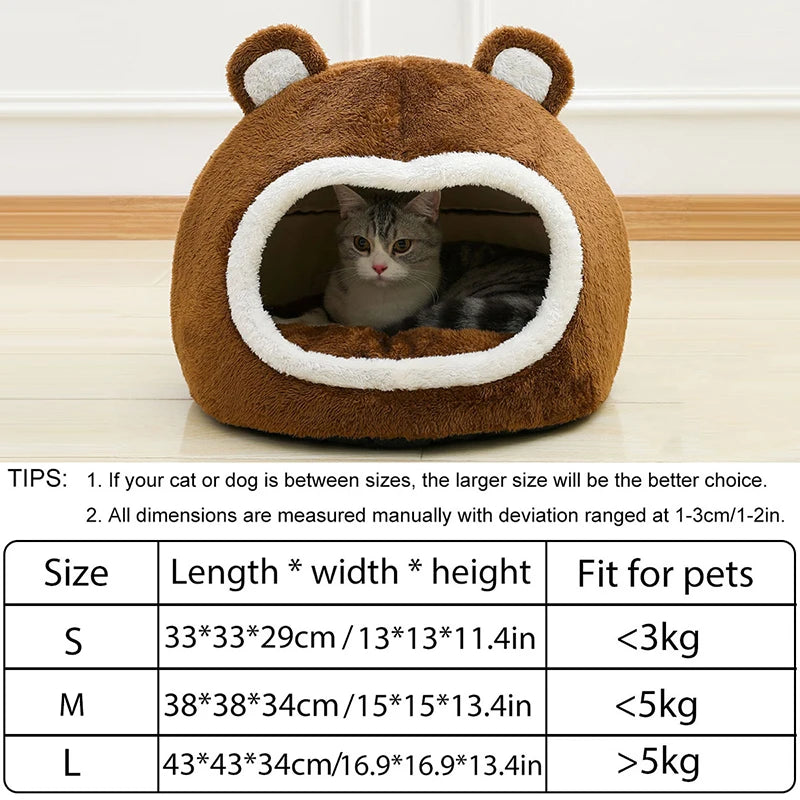 Cozy Plush Cat Bed For Warm Comfort - Smarsty