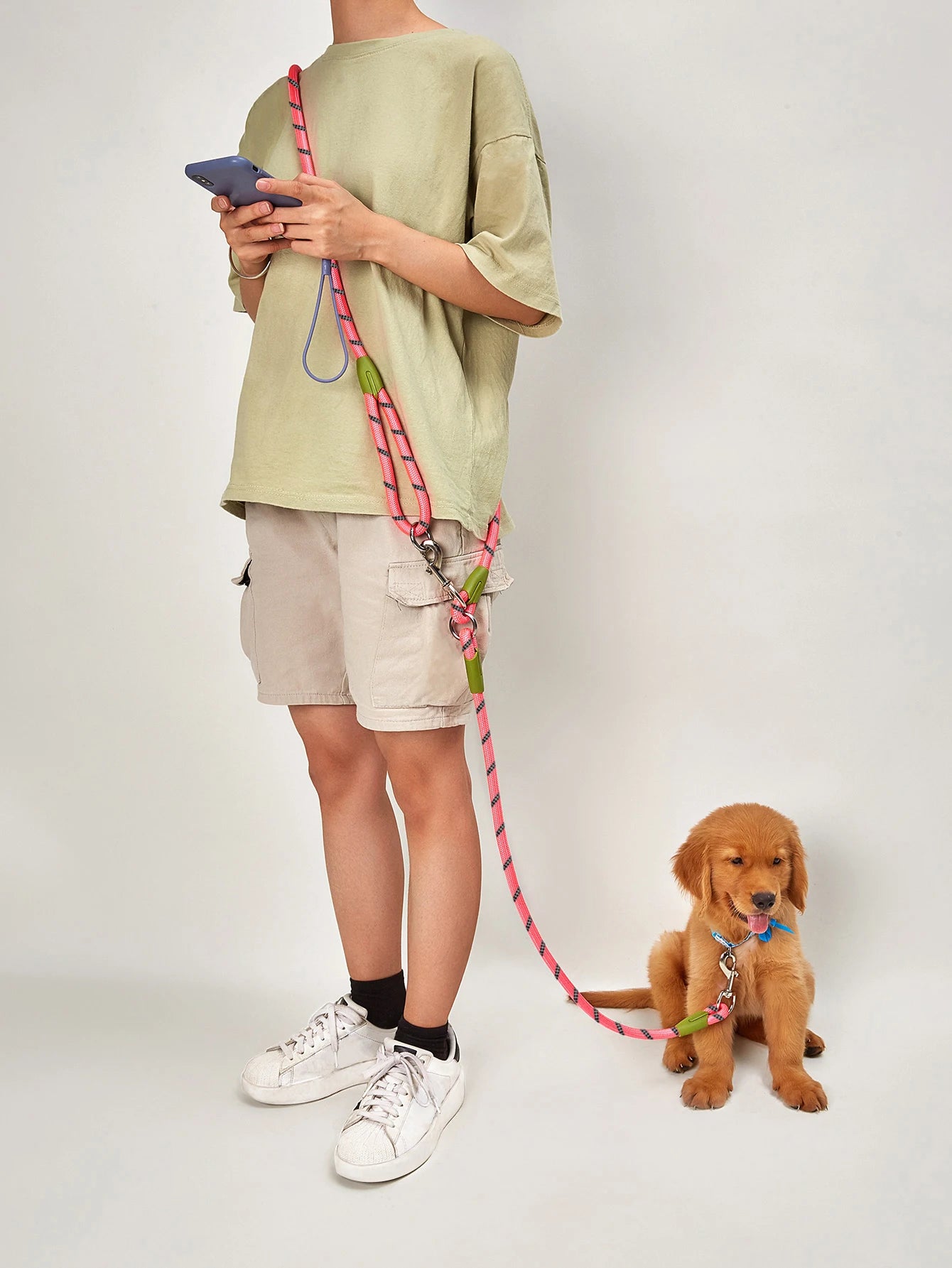 Reflective Nylon Hands Free Dog Leash for Running - Smarsty