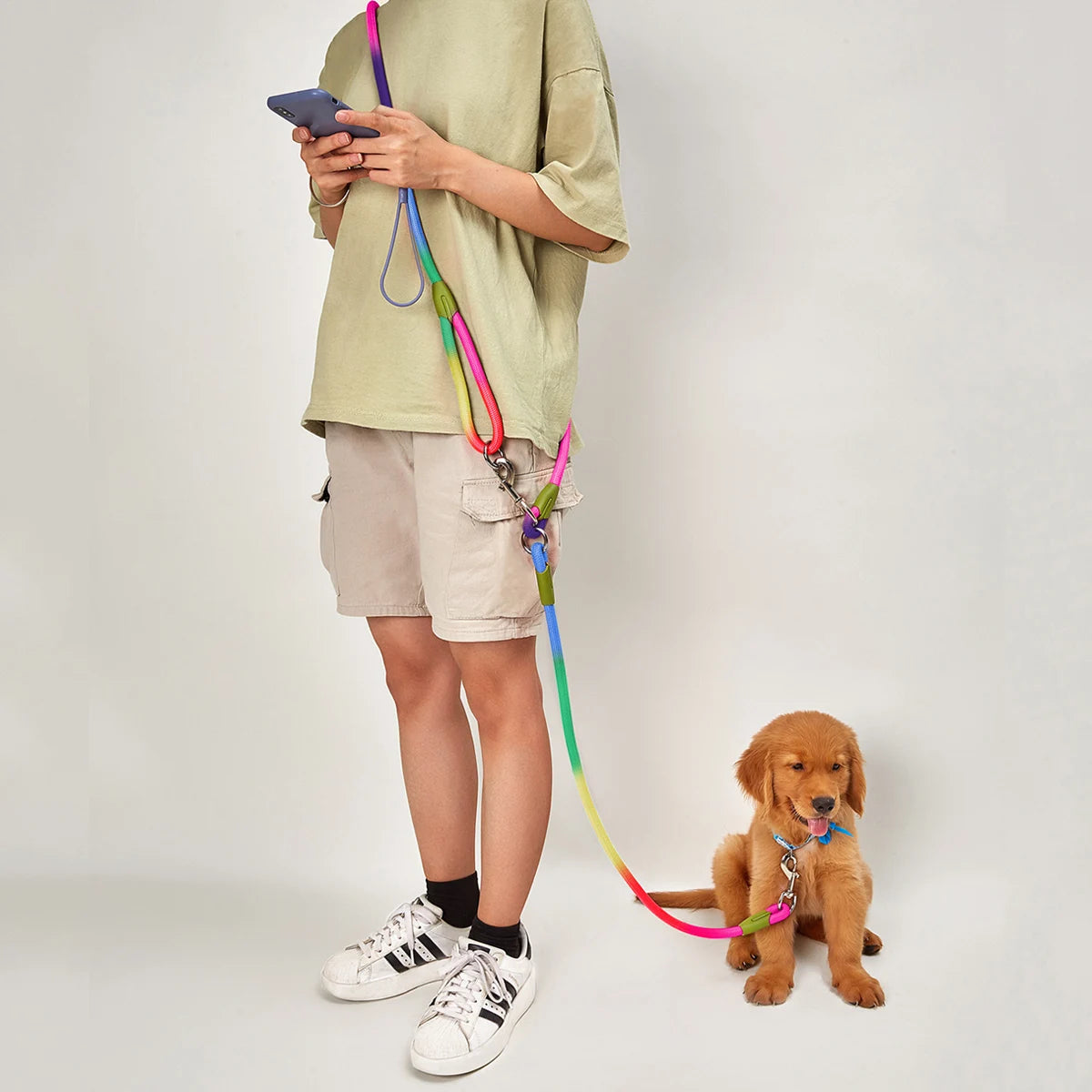 Reflective Nylon Hands Free Dog Leash for Running - Smarsty