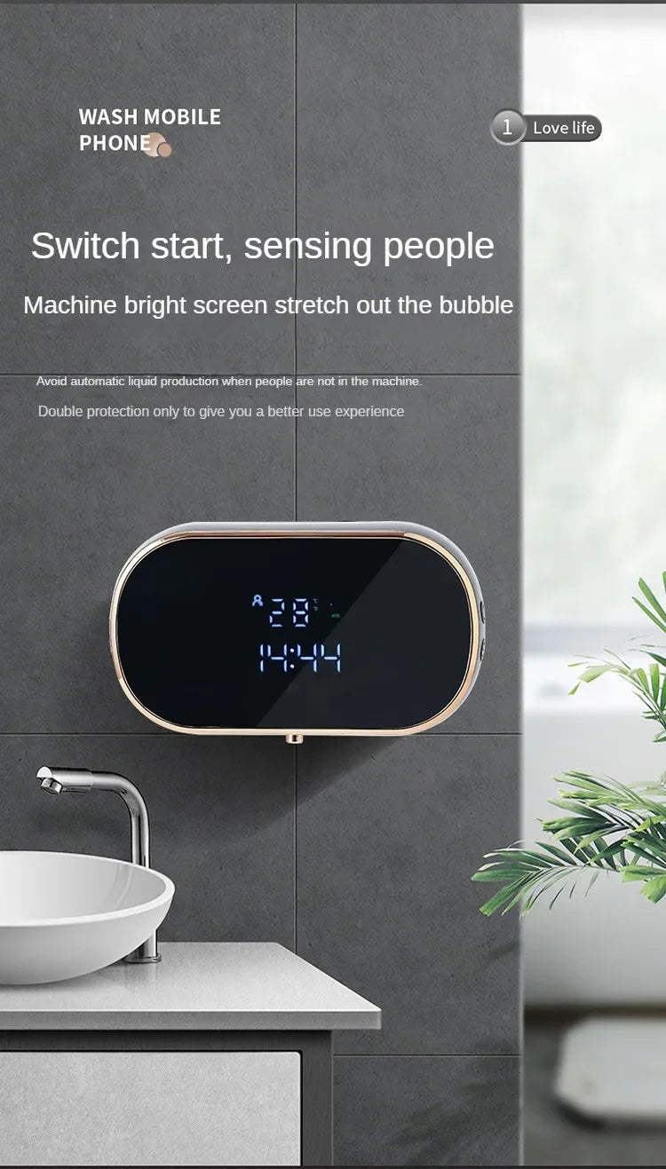 Intelligent Wall Mounted Foam Soap Dispenser with Infrared Sensor - Smarsty