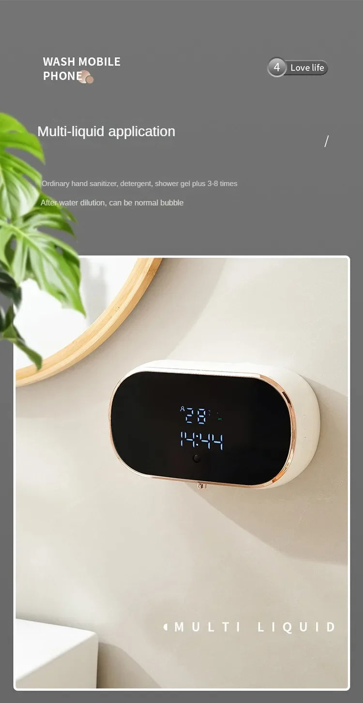 Intelligent Wall Mounted Foam Soap Dispenser with Infrared Sensor - Smarsty