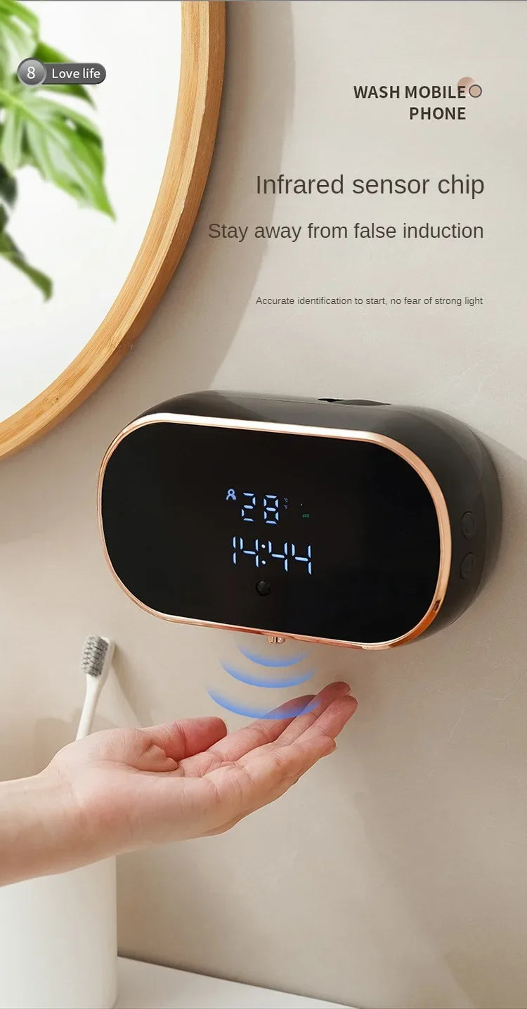 Intelligent Wall Mounted Foam Soap Dispenser with Infrared Sensor - Smarsty