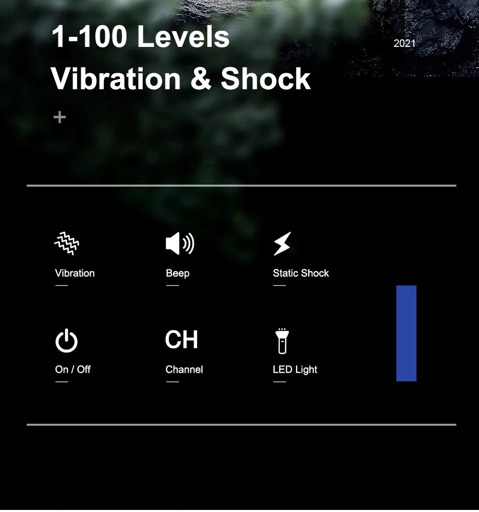 ROJECO 1000 Meter Electric Dog Training Collar Rechargeable Control - Smarsty