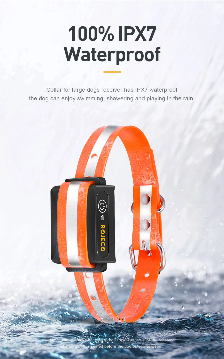 ROJECO 1000 Meter Electric Dog Training Collar Rechargeable Control - Smarsty