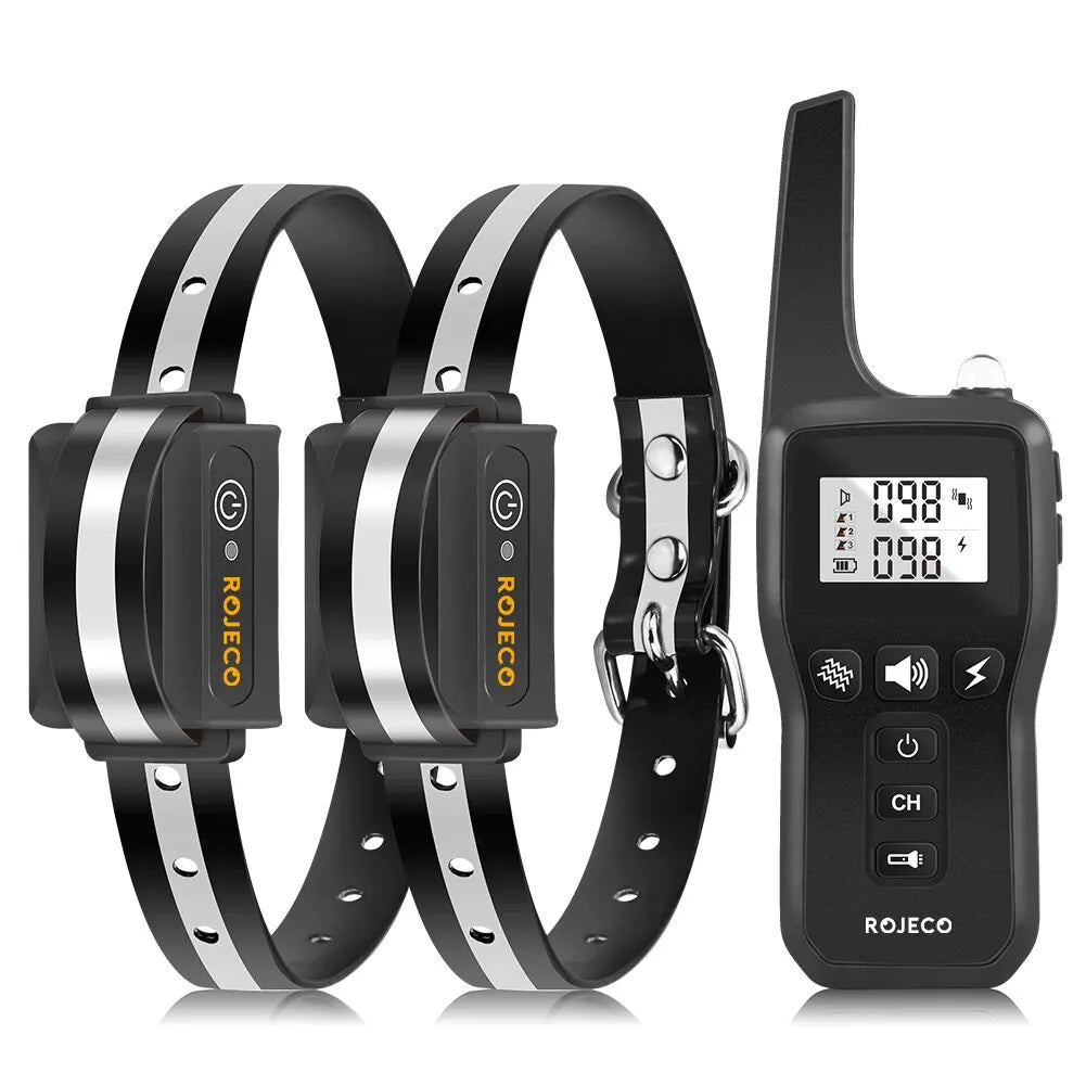 ROJECO 1000 Meter Electric Dog Training Collar Rechargeable Control - Smarsty