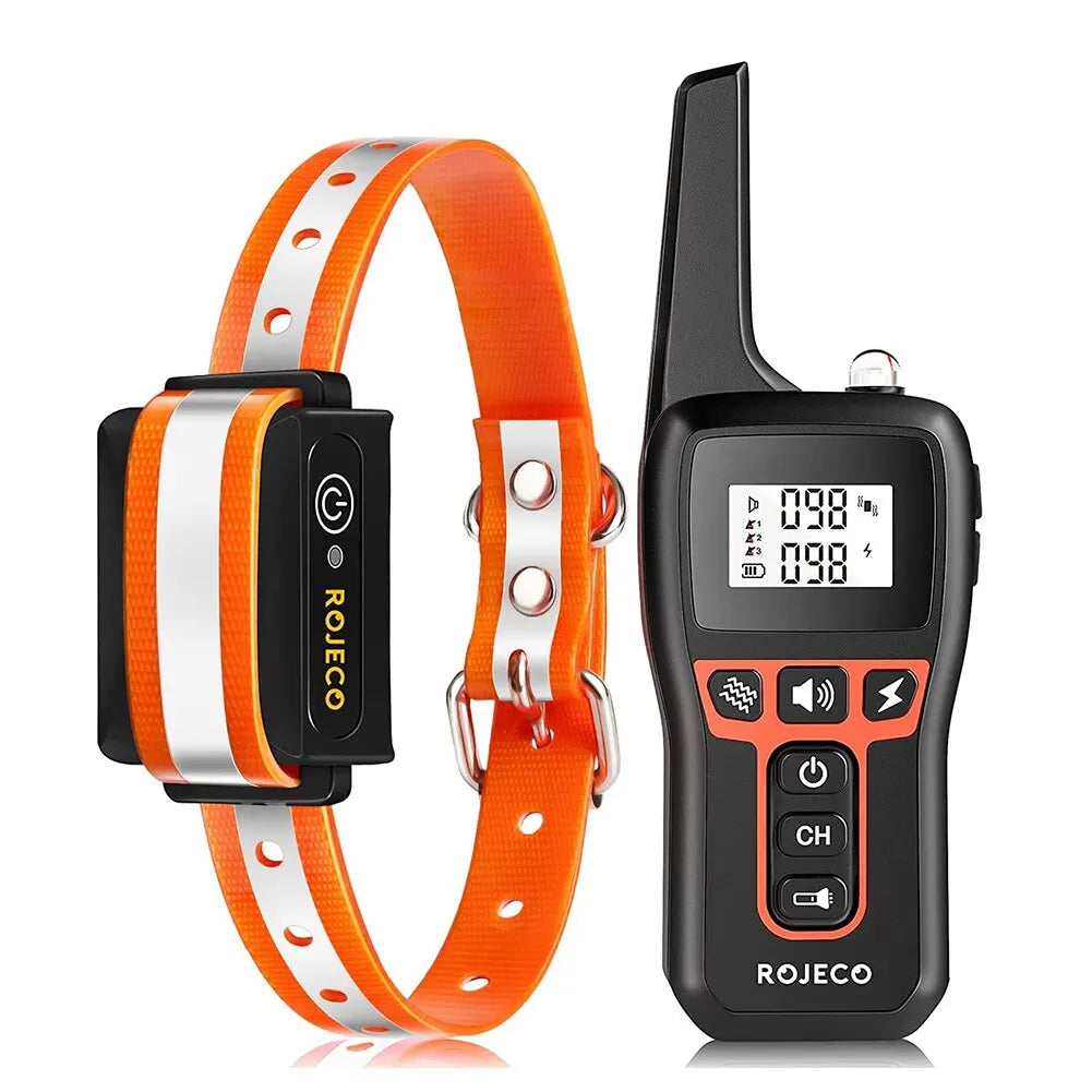 ROJECO 1000 Meter Electric Dog Training Collar Rechargeable Control - Smarsty