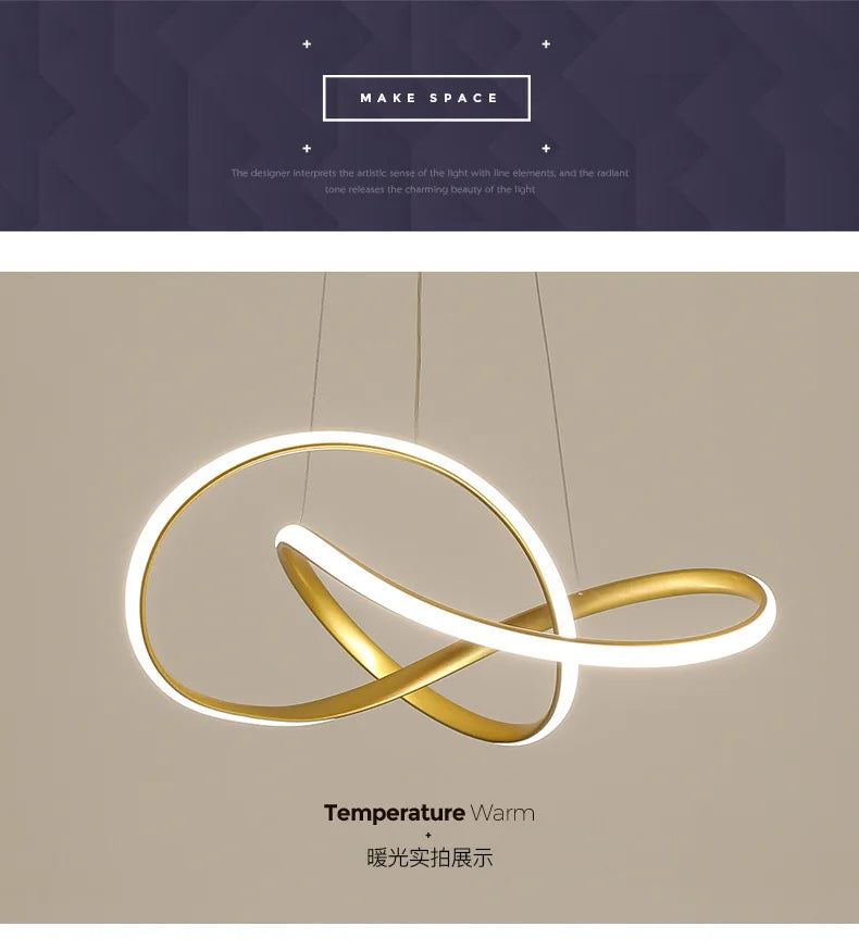 Nordic Modern Clover Pendant Lamp for Dining Room - Smarsty