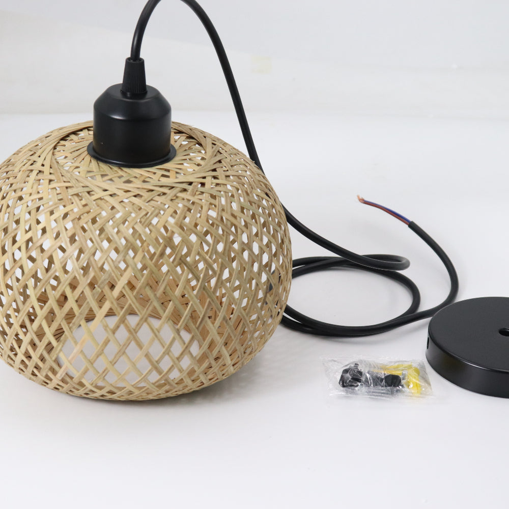 Natural Bamboo Pendant Lamp for Stylish Indoor Decor - Smarsty