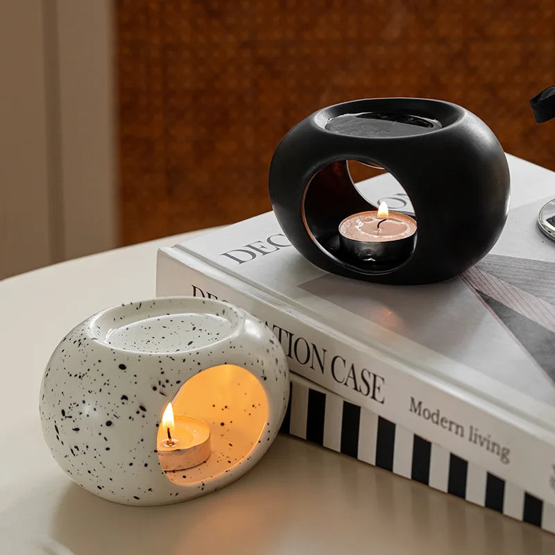 Black Reed Diffuser Ceramic Essential Oil Burner - Smarsty