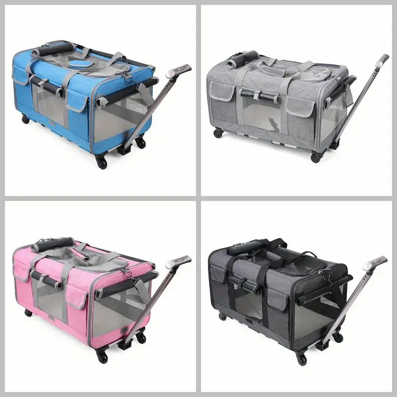 Extra Large Portable Dog Trolley Case for Easy Travel - Smarsty