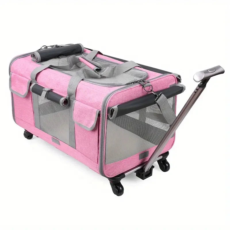 Extra Large Portable Dog Trolley Case for Easy Travel - Smarsty