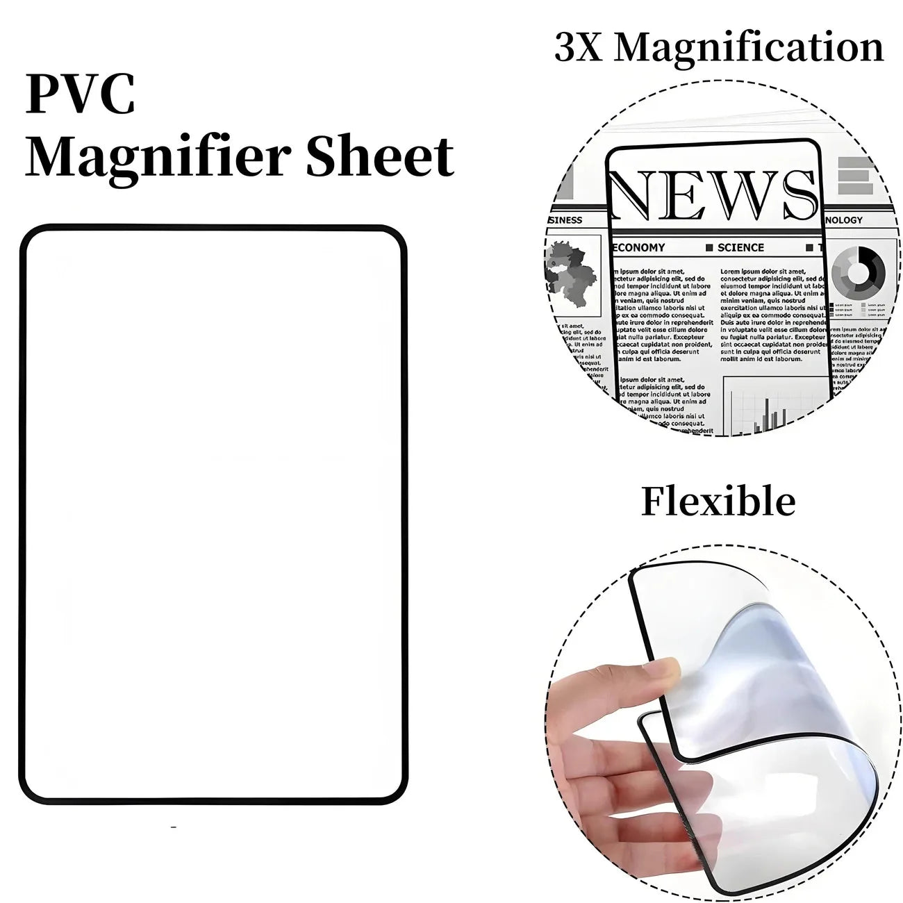 Full Page Large Magnifying Glass for Easy Reading - Smarsty