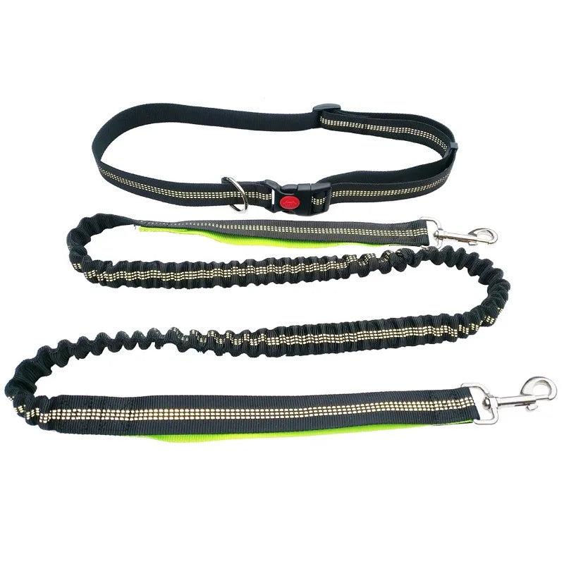 Hands Free Dog Leash Adjustable Waist Belt for Walking - Smarsty