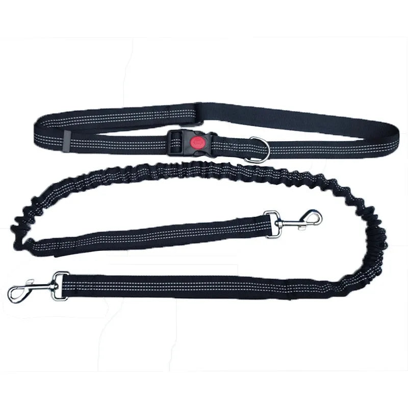 Hands Free Dog Leash Adjustable Waist Belt for Walking - Smarsty