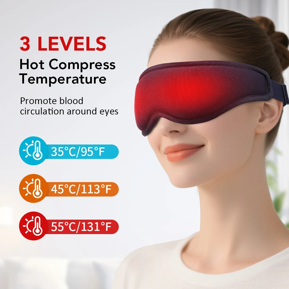 Heated Eye Mask for Eye Strain Relief and Relaxation - Smarsty
