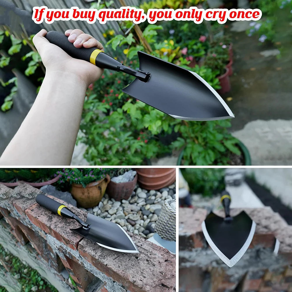 Heavy Duty Manganese Steel Garden Shovel for Tough Soil - Smarsty