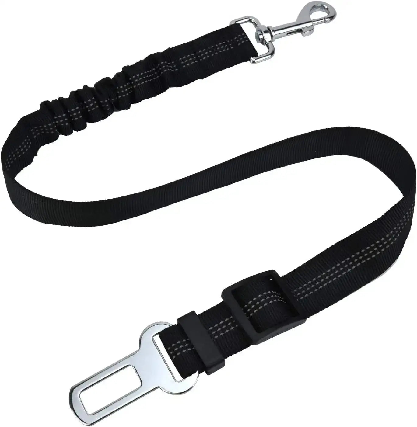 High Grade Adjustable Dog Car Safety Belt with Reflective Line - Smarsty