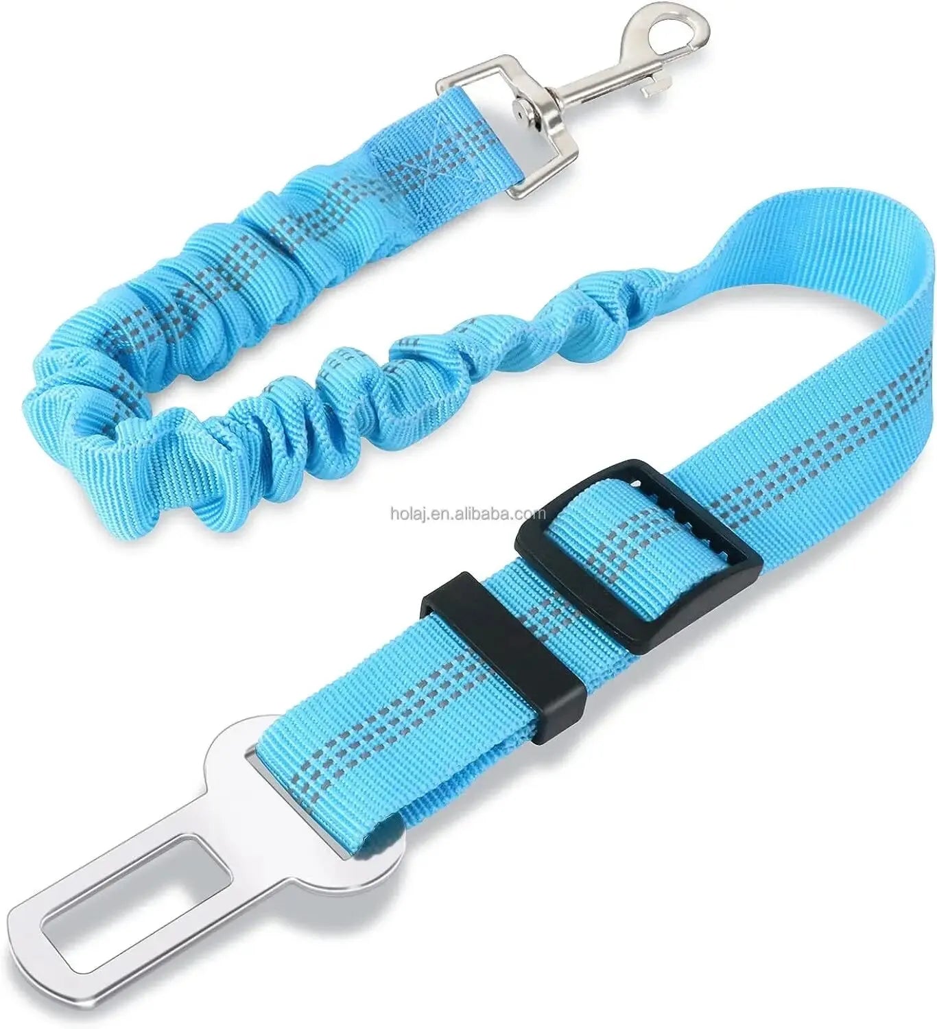 High Grade Adjustable Dog Car Safety Belt with Reflective Line - Smarsty