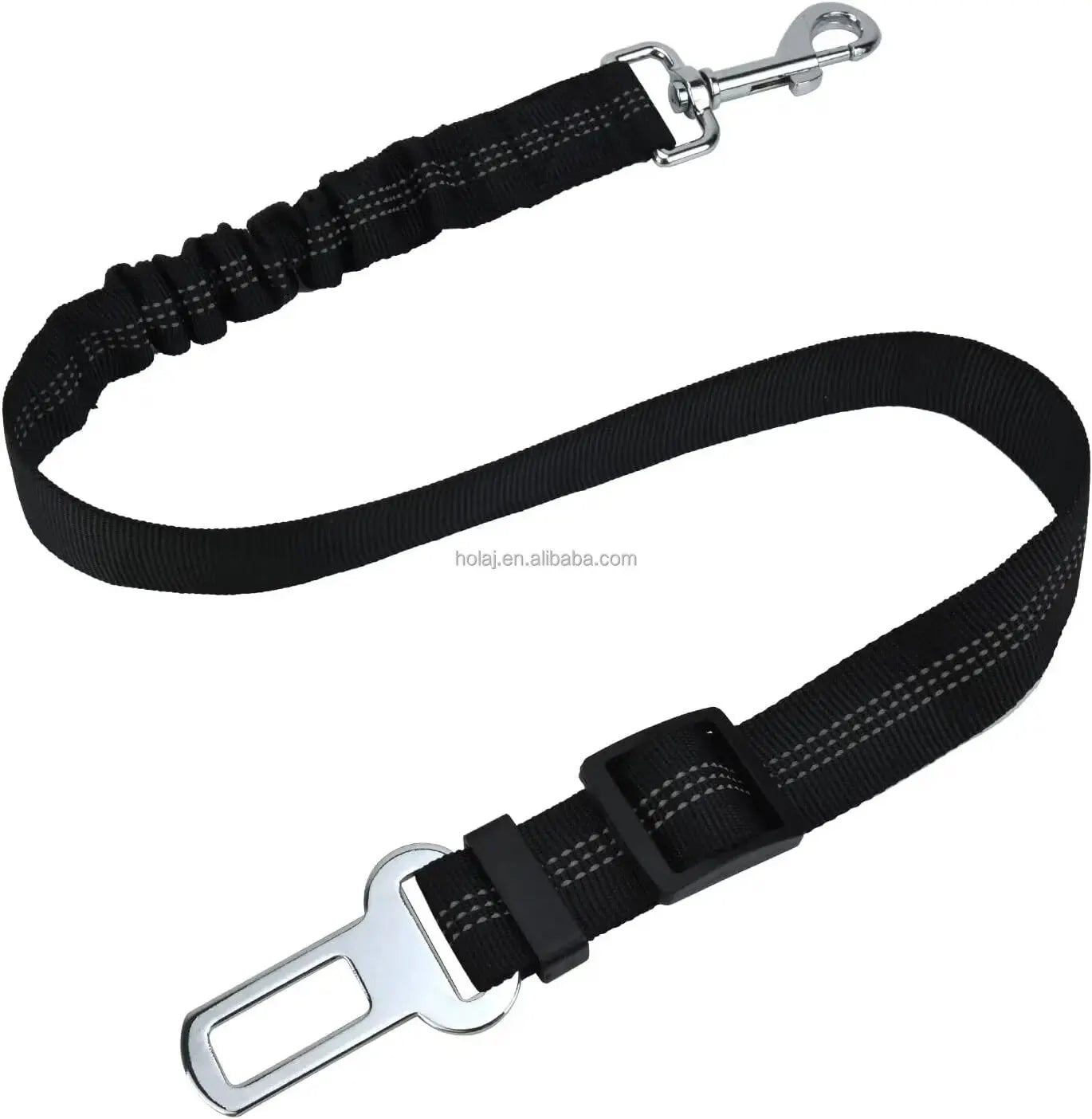 High Grade Adjustable Dog Car Safety Belt with Reflective Line - Smarsty