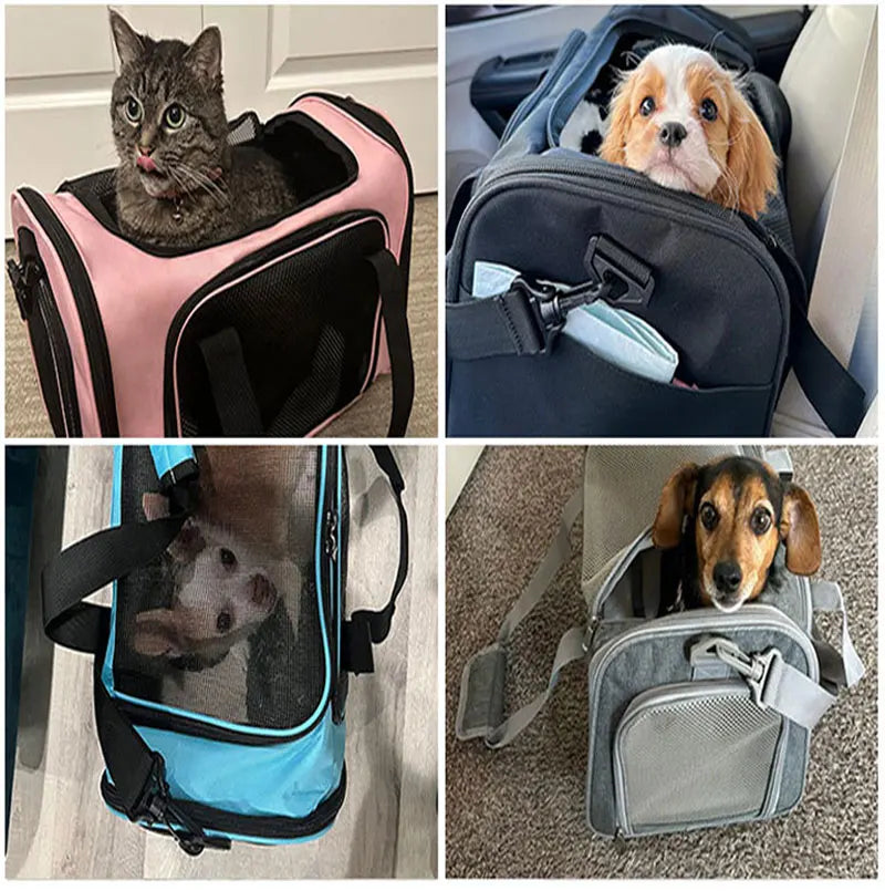 Breathable Dog Cat Carrier Bag for Travel - Smarsty