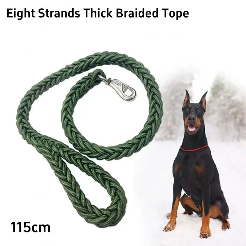 Large Dog Leash Nylon Braided Traction Rope - Smarsty