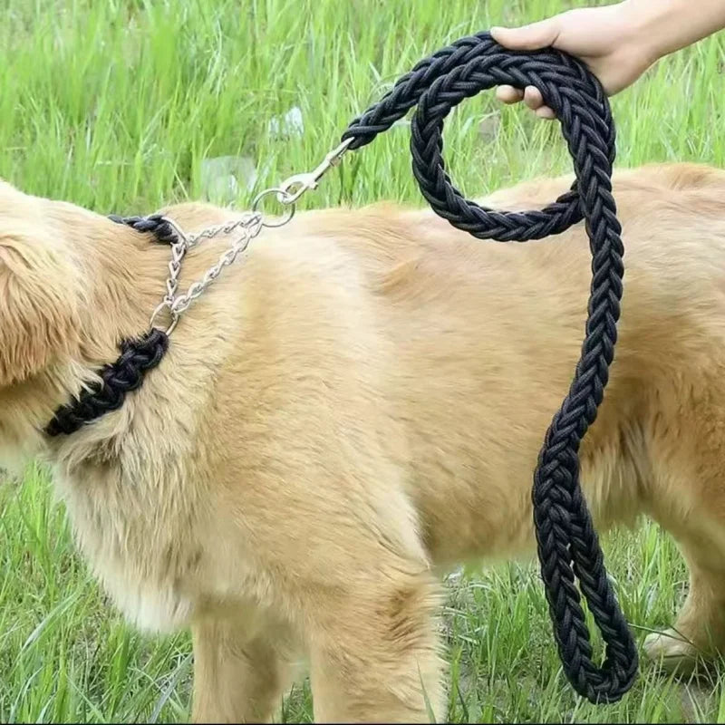Large Dog Leash Nylon Braided Traction Rope - Smarsty
